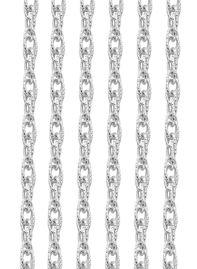Satra Traders Aluminium Chain Twisted Links Spool Jewelry Making Chains Craft Chain for Necklace Bracelet Earring | Size : H-10mm W-14mm | Qty : 1mtr | JT-16-57-8 (Silver) - Image 5